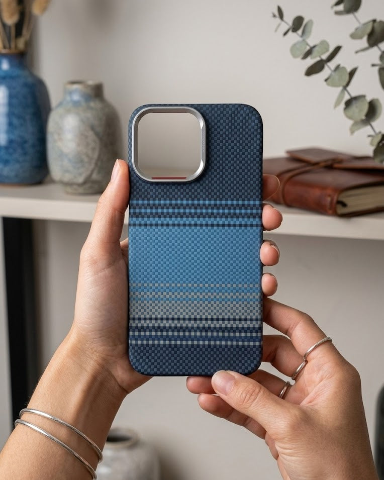 Navy Grid Cover