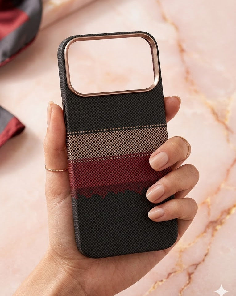 Carbon Pixel MagSafe Case