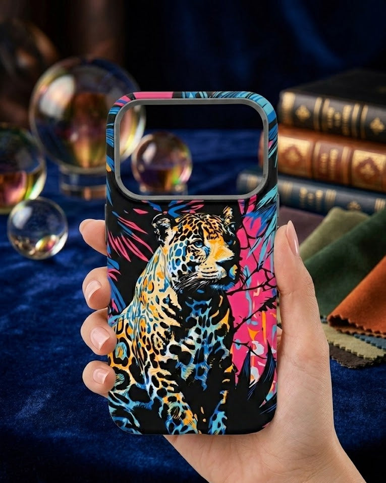 Neon Jaguar Phone Case